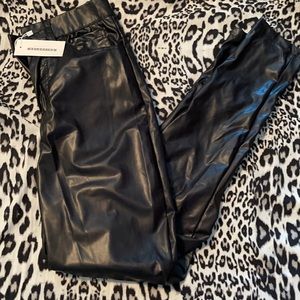 Leather leggings